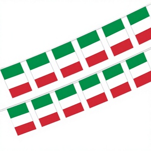 Drapeaux de France en polyester imprimés numériquement en gros, bannières pour événements, décoration de bars, guirlandes de fanions carrés, exportation mondiale ZF - Product Image 4