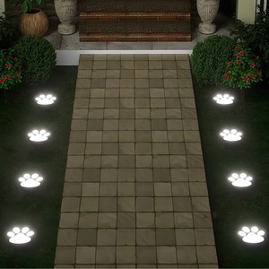 Lampe solaire Lampjoy en forme de patte de chien, lumière de sol imperméable pour jardin extérieur, lampe LED encastrée 5W avec interrupteur inductif - Product Image 3