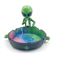 Cendrier alien en résine de poly de haute qualité, fait à la main, design amusant, décoration de maison, accessoires de cendrier à cigares