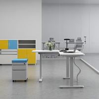 Meubles de bureau réglables en hauteur OMNI avec contrôleur intelligent, bureau d'entreprise, bureau d'angle