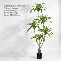 Bonsaï artificiel sur pied, décoration en bois brésilien, plantes vertes en pot pour intérieur, affichage sur fenêtre, aménagement paysager