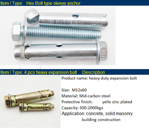 Boulon d'ancrage haute résistance utilisé pour installer l'ancre robuste de vis d'expansion standard d'<span class=keywords><strong>ascenseur</strong></span> - Product Image 6