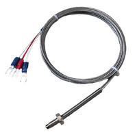 Sonde de température thermocouple platine-rhodium PT100 de type E K J industriel, filetage à vis M6 M8, 0-1800°C, OEM ODM