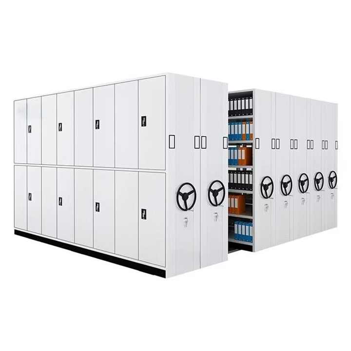 Contemporary Modern Metal Mobile File Cabinet Dense Frame Mobile Rack ...