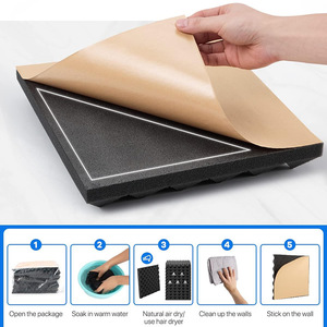 Trong nhà tự dính Acoustic bọt 30*30cm kim tự tháp cho trống phòng âm nhạc phòng thu âm thanh hấp thụ - Product Image 2