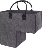 Panier de rangement pliable multifonction en feutre léger et grand format pour marches d'escalier en bois ou moquettées
