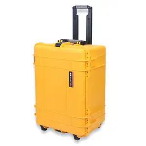Hard Tool Plastic Hard Case Flight Trolley Rolling Case With Wheels Waterproof Equipment Case