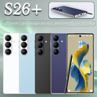 Smartphone S26 Ultra Económico, 16GB 1TB, Asia, 5G, Android 15, Snapdragon 8 Gen 4, 78MP 108MP, Pantalla HD de 7.3 Pulgadas, 8000mAh, OTG, Teléfono Inteligente
