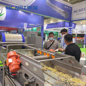 جهاز غسيل الفواكه والخضروات بنظام تنقية المياه ، آلة غسيل دوامة دوارة - Product Image 6