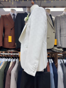 Traje de Etiqueta Elegante de <span class=keywords><strong>3</strong></span> Piezas para Hombre, Corte Entallado, para Boda, con Chaleco de Lujo de Un Solo Botón, Transpirable, Talla Grande, para Novio, Baile de Graduación - Product Image 4