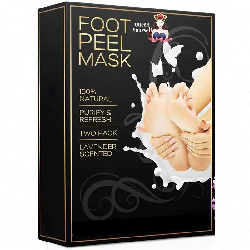Private Label Skin Mint Peeling scarpe da donna tacchi OEM maschera esfoliante calzini per Pedicure per la cura dei piedi