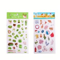 Tamaño personalizado a todo color reutilizable planificador feliz libro de pegatinas para niños impresión digital en papel cartón PVC para niños