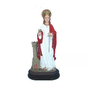 Statue religieuse de Sainte Barbe en résine, vente directe usine - Product Image 5