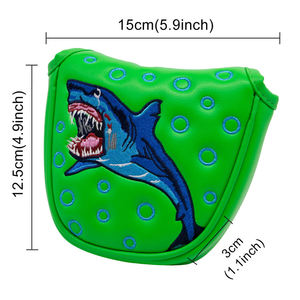High Quality New Shark Golf Head Cover Mallet <b>Putter</b> Head Covers Magnetic Golf <b>Putter</b> <b>Headcover</b> - Product Image 4