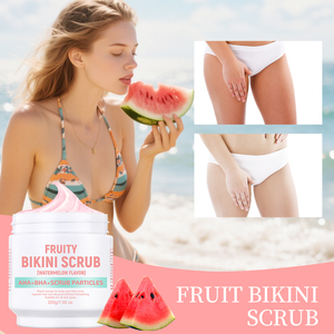 Vente en gros de gommage bikini à la fraise 200g exfoliant et lissant pour la zone du bikini avec extrait naturel de fraise - Product Image 3