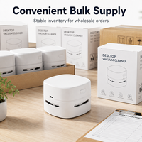Aspirateur de bureau portable rechargeable OEM personnalisé, anti-poussière, pour la promotion d'entreprise et le nettoyage des débris dans les salles d'étude
