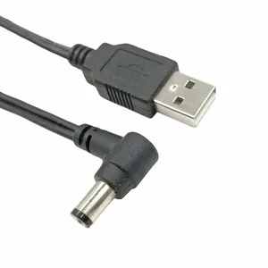 High Quality DC Cable 3FT/1M USB 2.0 A Male to 5.5mm x 2.1mm DC Plug 5V DC Power Cable