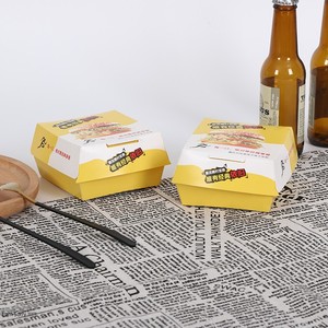 Nuevo diseño personalizado 300g negro con logotipo para forma almuerzo <span class=keywords><strong>Big</strong></span> Mac Mcdonald's tamaños Hampakaging <span class=keywords><strong>Burger</strong></span> and Fries <span class=keywords><strong>Box</strong></span> - Product Image 3