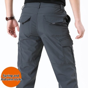 Pantalon <span class=keywords><strong>cargo</strong></span> de randonnée pour homme, léger, imperméable, à séchage rapide, en nylon, pour l'été, décontracté, coupe ample, multi-poches - Product Image 6