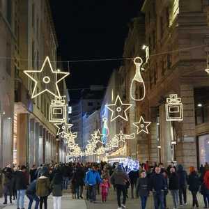 Lampadaires LED de Noël pour l'extérieur, places publiques et rues, étanches IP65, décoration de fêtes - Product Image 1