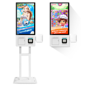 Kiosque de commande automatique KFC <span class=keywords><strong>McDonald</strong></span>'s avec paiement Android, écran tactile 32 pouces, SDK, lecteur de codes-barres, <span class=keywords><strong>Wifi</strong></span> 4G dans les restaurants - Product Image 1
