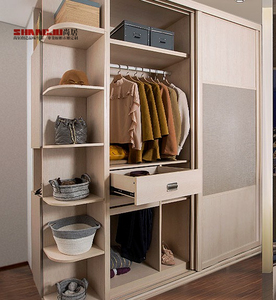 Armario de tela moderno con diseño de nogal, conjunto iluminado y <span class=keywords><strong>Et</strong></span> Armoire de China - Product Image 5