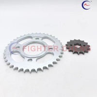 Accessoires de moto FIGHTER-CHENG pour le modèle 428 38T 15T Kit de transmission par pignon et roue dentée pour pièces de moto RX150