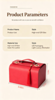 Boîte de rangement et d'emballage pour Mahjong en cuir PU haut de gamme, ensemble cadeau avec rangement portable durable personnalisé pour les jetons
