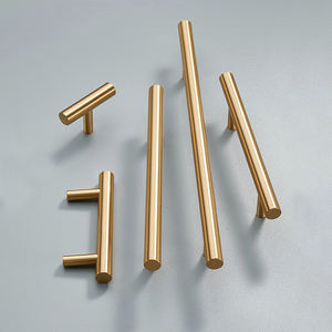Poignée de style barre en T en laiton massif pur taille et couleur ne se décolore pas personnalisé meubles armoire tiroir longues poignées - Product Image 5