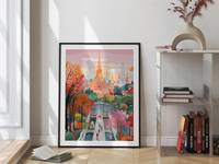 Peinture décorative sur toile à l'huile de style personnalisable - Art mural personnalisé pour salon/chambre/hôtel
