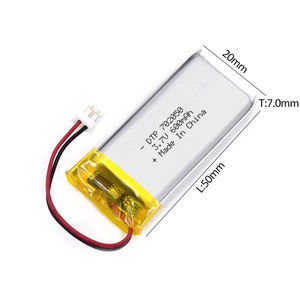 Batería de Iones de Litio 702050 de 600 mAh y 3.7 V, Gran Capacidad, Venta Directa de Fábrica, OEM, Polímero Original de Fábrica - Product Image 2