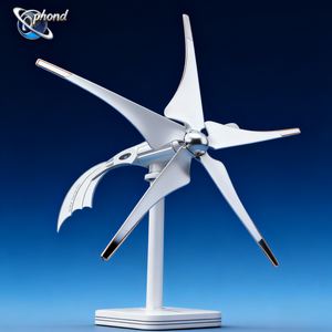 مولد كهربائي دائم بدون تلامس، مولد طاقة مجاني أحادي الطور بقدرة 5 كيلوواط و3 كيلوواط و1 كيلوواط، توربين رياح عمودي 24 فولت و48 فولت للمنازل - Product Image 5