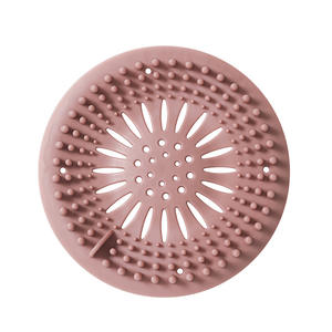 Cubierta de silicona con forma de flor para desagüe de ducha, atrapapelos con ventosa para cocina - Product Image 2