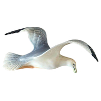 Art mural créatif en porcelaine vintage personnalisé, décoration d'animal pellican, résine et céramique classique, plaques 3D de groupe d'oiseaux en vol