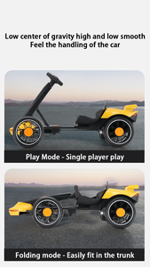 Kart électrique à installation gratuite pour enfants de 2 à 8 ans, jouet à roulettes unisexe, pliable, télécommande, <span class=keywords><strong>quadricycle</strong></span> léger en plastique - Product Image 6