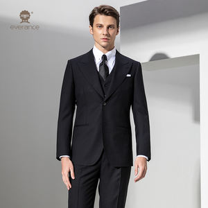 Итальянский стиль, британский крой, 100% шерсть, однобортный мужской костюм, деловой и формальный, высококачественный, для мужчин - Product Image 4