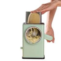 Oem Service Rvs 3 Blades Handleiding Multifunctionele Cutter Slicer Mandoline Drum Roterende Kaas Groente Shredder Rasp