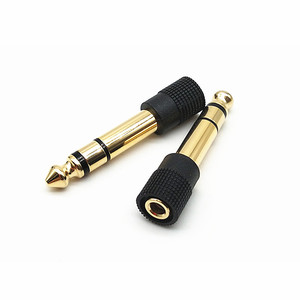GlobalCrown Connettore Audio da 6,35mm Maschio a 3,5mm Femmina o <span class=keywords><strong>Jack</strong></span> per Altoparlante e Chitarra 6,35 - Product Image 2