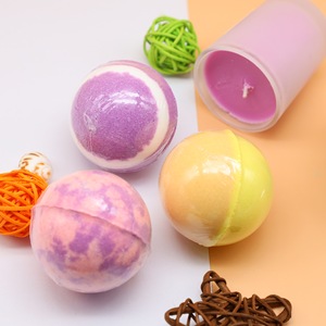 Bombes de bain à la lavande OEM 80g, sphériques, à dissolution rapide - Product Image 2