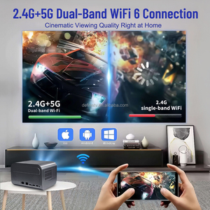 Projecteur personnalisé de marque Support Brand P23 Pro Android 14 avec télécommande BT, WIFI 6, projecteur Full HD LED LCD 700 ANSI Lumens - Product Image 2
