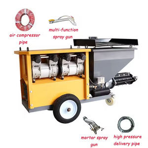 Intonacatrice Automatica per Malte Cementizie e Gesso 511, Macchina a Spruzzo per Malta da 38 mm con Pompa e Componenti Principali del Motore - Product Image 6