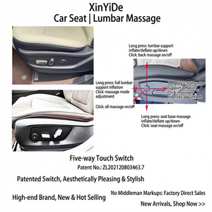 Kit de mise à niveau multifonctionnel pour siège de voiture, support lombaire 4 directions, massage 14 points, accessoires de modification pour la plupart des véhicules - Product Image 5