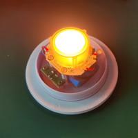 Lampu Sorot LED Remote RGB Pengubah Warna 5W Plastik Isi Ulang Lampu LED Meja Pilar Lantai untuk Ruang Tamu