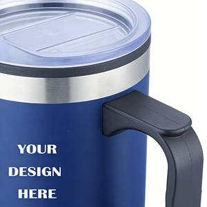 أكواب تخييم من الفولاذ المقاوم للصدأ بجدار مزدوج مع غطاء سعة 14 أونصة - Product Image 2