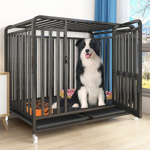 Ağır Hizmet Tipi Mobilya Tarzı Taşınabilir Katlanabilir Metal XXXL Köpek Kafesi Kulübesi Düğme Kilidi ile Evcil Hayvan Mobilyası - Product Image 3