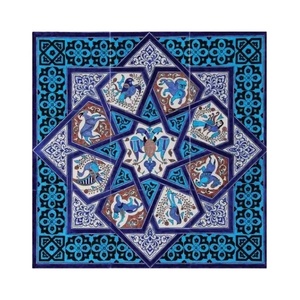 High Quality Islamic Handmade Ceramic 600*600mm Antibacterial <strong>Borders</strong> for Interior Exterior Decorations for Floor Carpet <strong>Wall</strong> - Product Image 1
