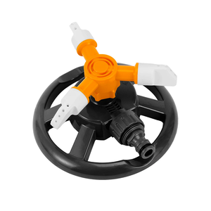 Rociadores de agua de césped de jardín de plástico giratorios automáticos de 3 vías de 360 grados con soporte de base - Product Image 2