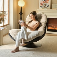 Fauteuil pivotant de luxe moderne, fauteuil inclinable relaxant, mobilier confortable pour salon et chambre à coucher, design 360 degrés