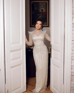 <span class=keywords><strong>Abito</strong></span> da Sera SharonSaid SS696 Lusso Crema Dubai <span class=keywords><strong>Maniche</strong></span> <span class=keywords><strong>Lunghe</strong></span> da Donna Elegante <span class=keywords><strong>Rosa</strong></span> Abiti Formali per Feste di Matrimonio Prezzo all'Ingrosso - Product Image 5