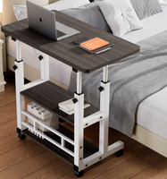 Bureau d'ordinateur moderne à roulettes, petit bureau de rangement, roulettes, petit espace, table d'écriture portable, bureau à domicile, étude, table pliante mobile